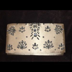 Adrianna Papell Champagne Clutch